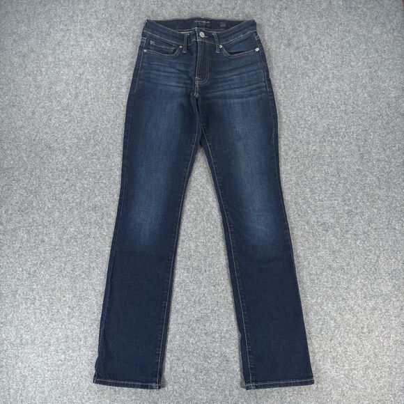 Lucky Brand Mid Rise Sweet Straight Jeans 2/26 Dark Wash - Picture 1 of 12